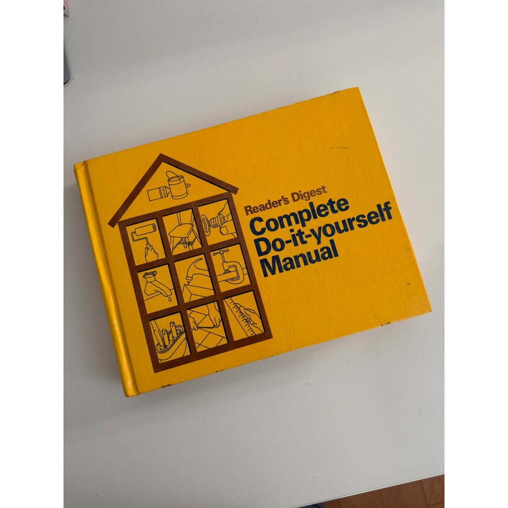 Vintage Readers Digest Complete Do-it-yourself Manual Hardcover Home Repair Book